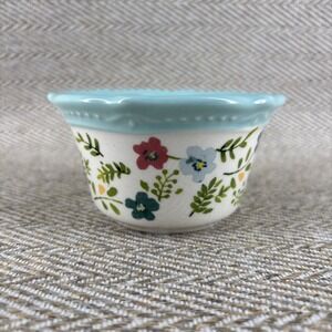 The Pioneer Woman Kari Pattern Scalloped Stoneware 4.25" Ramekin Dish Bowl